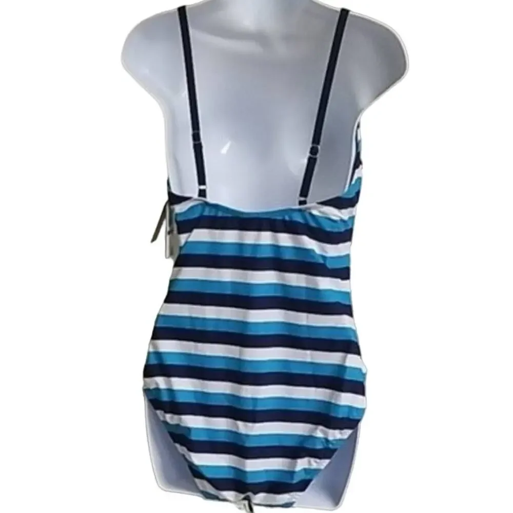 NWT Nautica Stripped One Piece